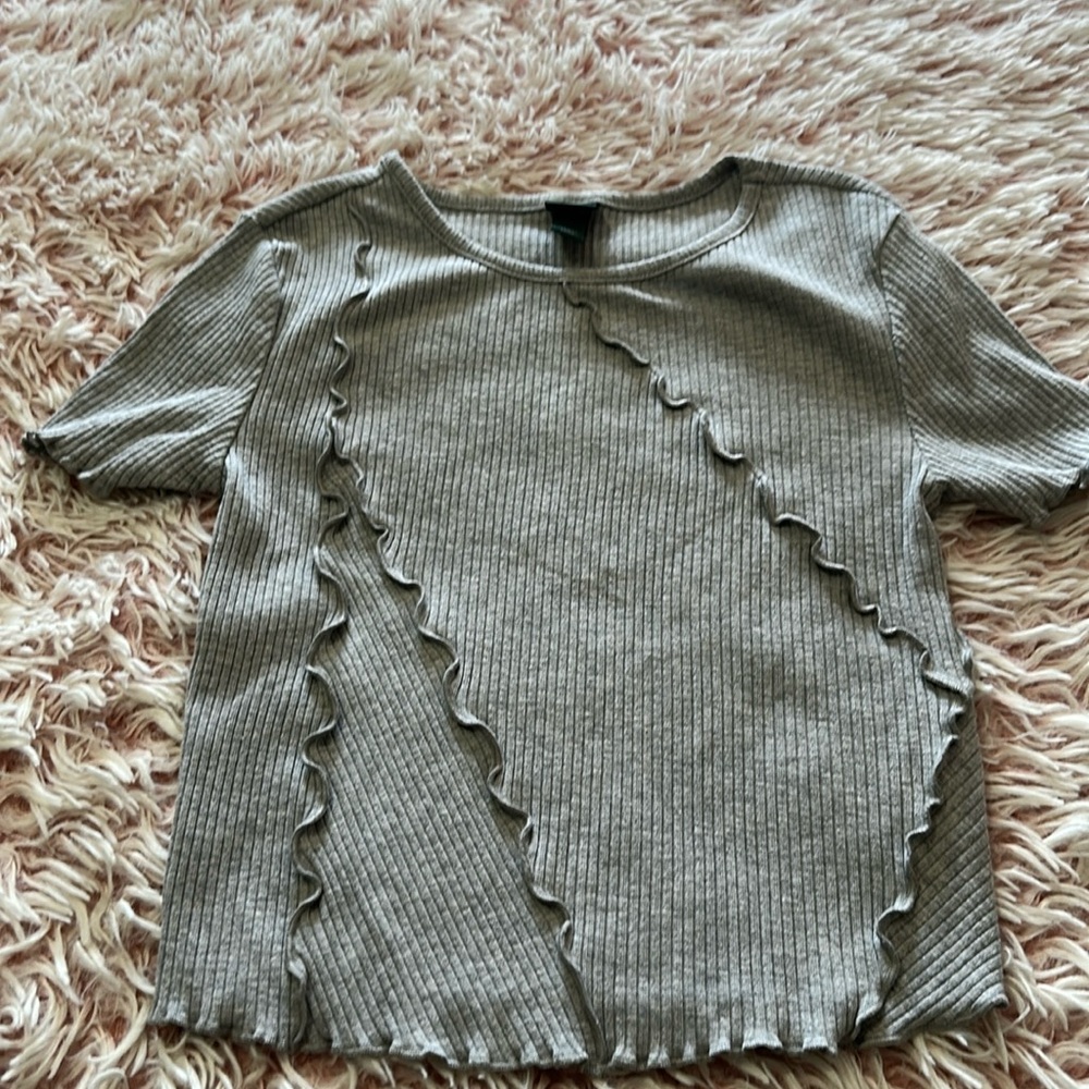 Juniors short length baby tee